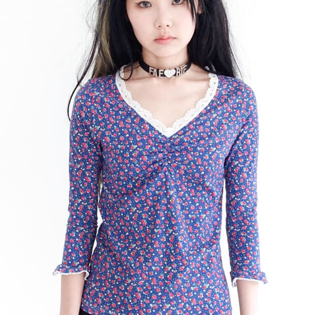 샵페어리 스트로베리 레이스 탑