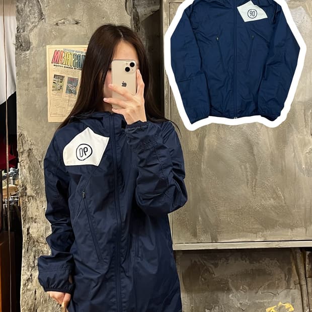나이키 스우시 토탈90 바람막이 네이비 L #csz590