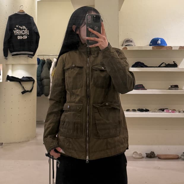 바버 누빔 왁스 자켓 U778