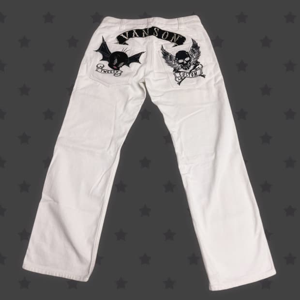 VANSON Leathers 벤슨 레더 트위티 생화이트 데님 팬츠