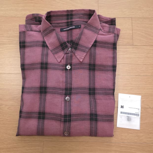 해칭룸 셔츠 Classic Shirt Over Dyed Check (3)