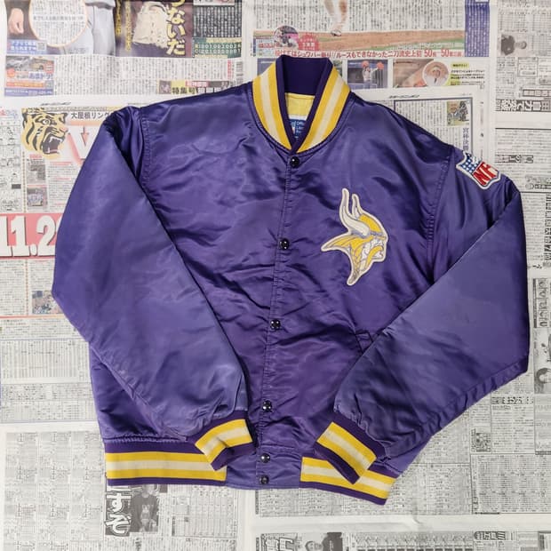 90's STARTER 미네소타바이킹스 바시티 자켓L