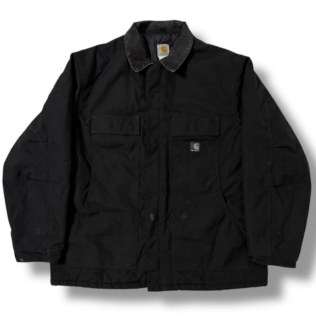 칼하트 C55 블랙 퀄팅 워크자켓