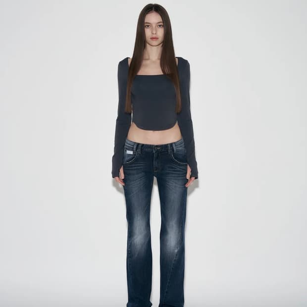 플리즈노팔로우 빈티지 워싱 부츠컷