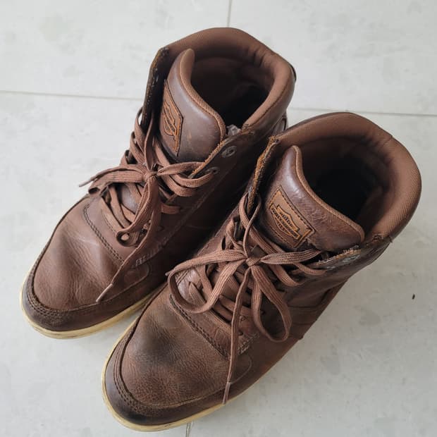 할리데이비슨 가죽 바이크 스니커즈(워커) 275사이즈 

