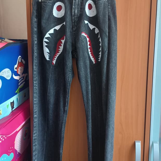 베이프 커스텀 데님팬츠