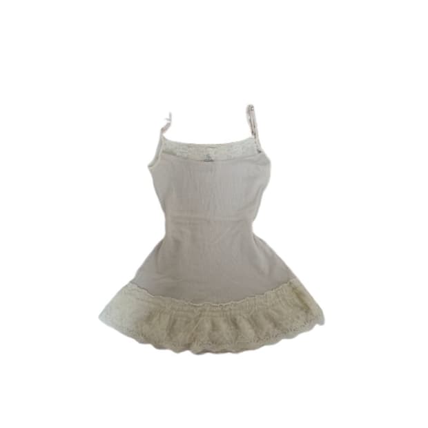 MELROSE claire 일본 빈티지 레이스 슬리브리스 히메갸루