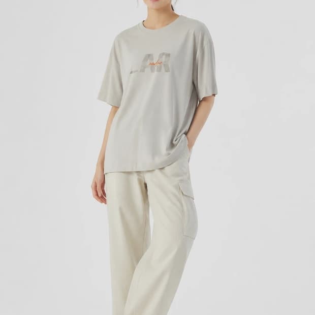 안다르 화이트 공용 4SIZE 반팔티 O1242