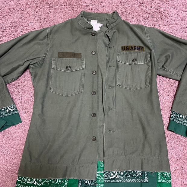 old park 올드파크 밀리터리 반다나 자켓