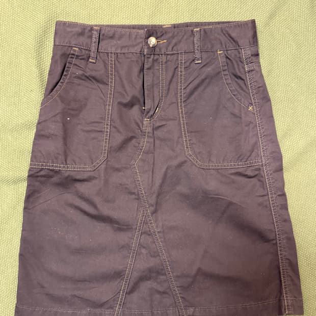 [빈티지] 일본 빈티지 브라운 미디 스커트