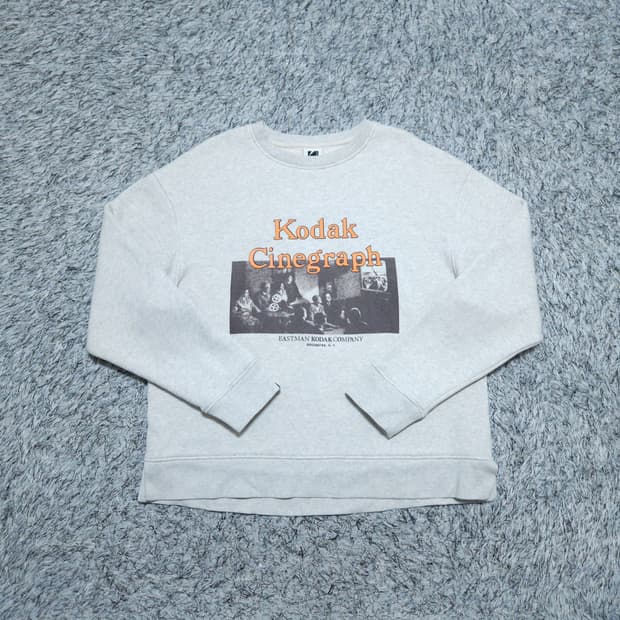 코닥) M 남자 오버핏 기모맨투맨 스웨트셔츠 / 왕눈이샵