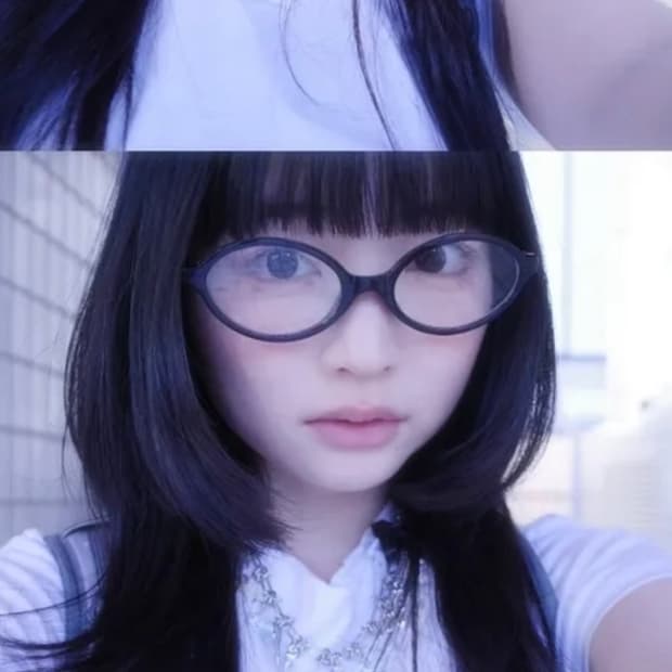 에이블리 묘랑 레트로 안경 / 모리걸빈티지코이세이오무신사하구미