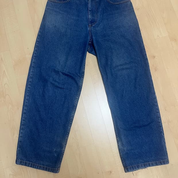 [m]폴라스케이트 빅보이 데님진 다크블루