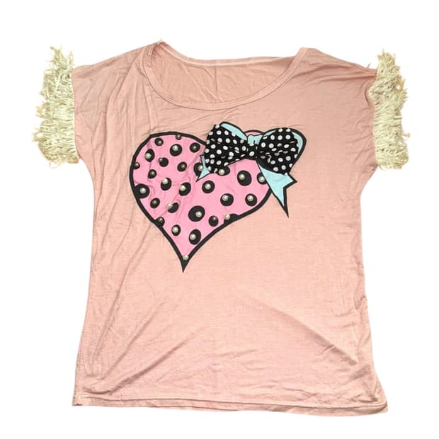 vintage pink heart t-shirt