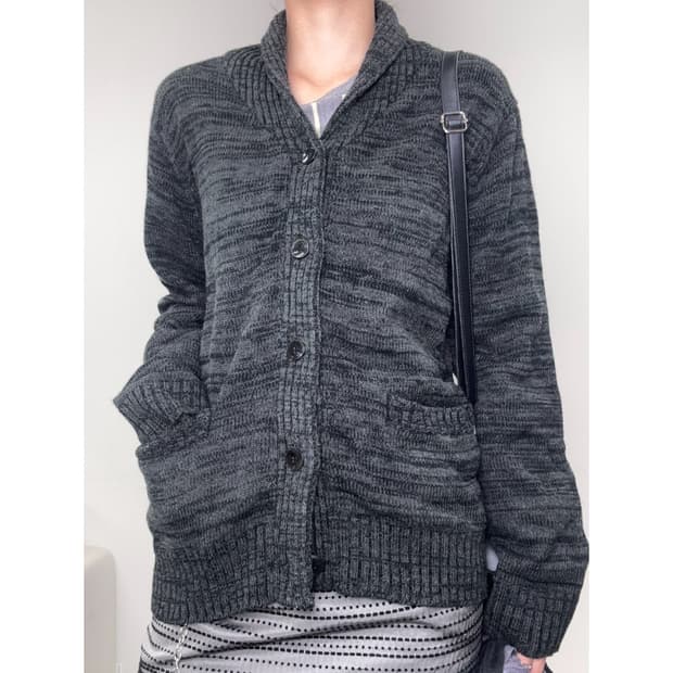빈티지 차콜 가디건