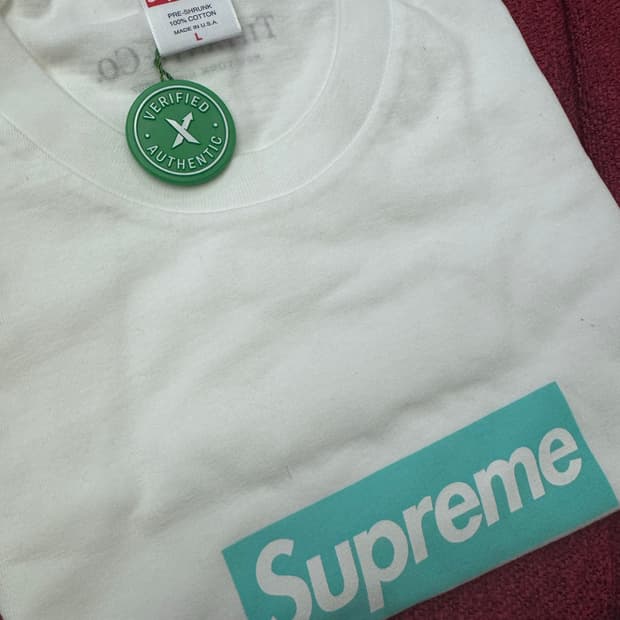 슈프림 티파니 박스로고 L