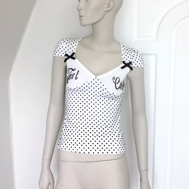 Just C*vali Polkadot Puff top