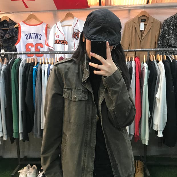 리바이스 밀리터리 워싱 워크자켓