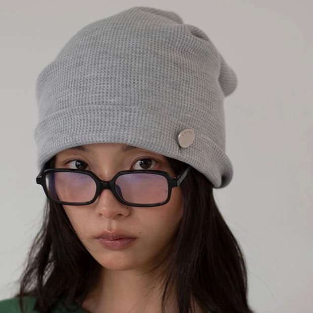 온스카 WHIPPING HAIR BAND & BEANIE (GREY)