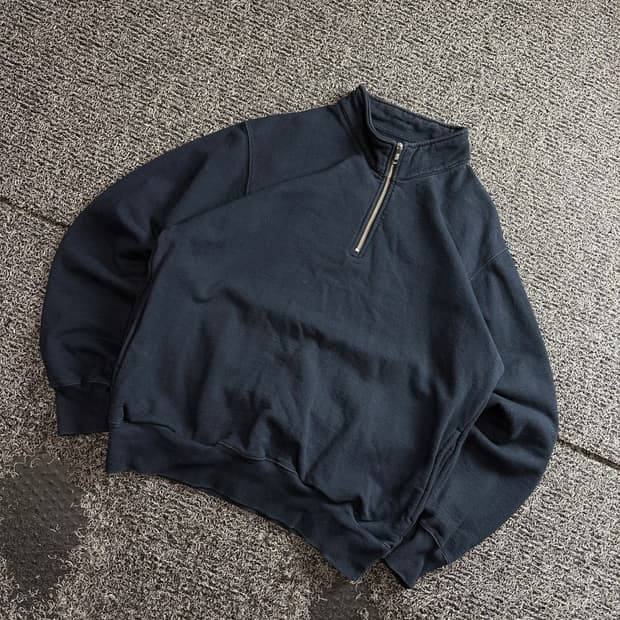 디스이즈네버댓 해비코튼 사이드로고 하프 집업 3600