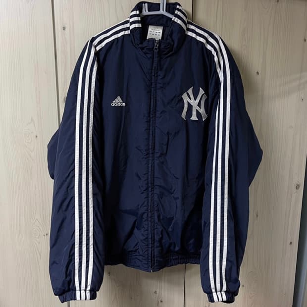 아디다스X뉴욕양키스 누빔패딩L
