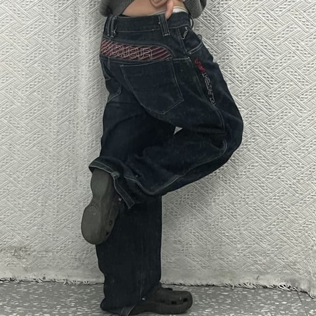 푸부 올드스쿨 데님 청바지 34인치 C06434