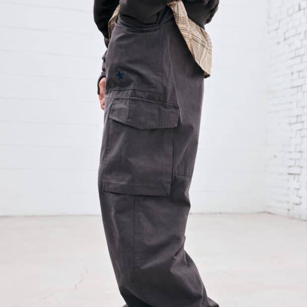해칭룸 Star Fatigue Pants 차콜 