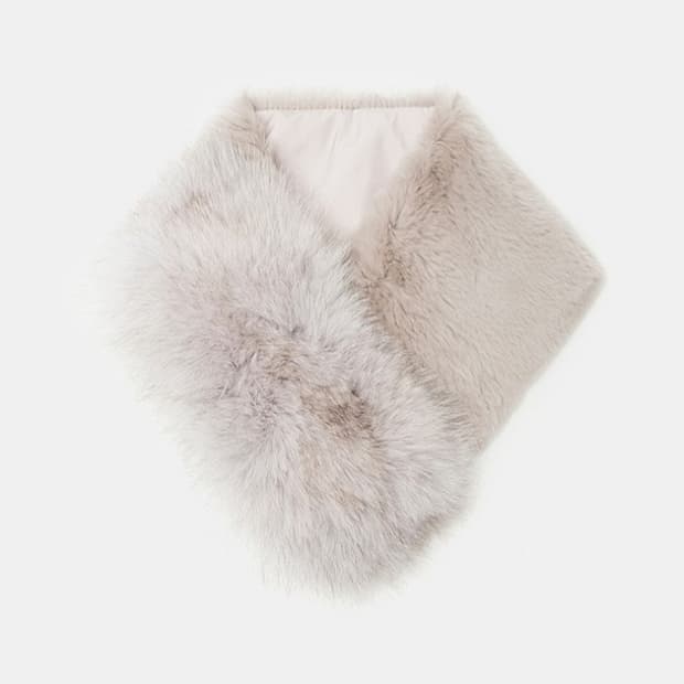 새상품) 빈폴 리얼 퍼 목도리 머플러 여성 퍼 워머