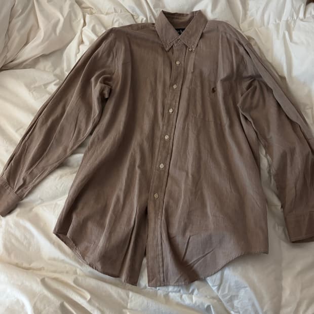 브라운 폴로 셔츠