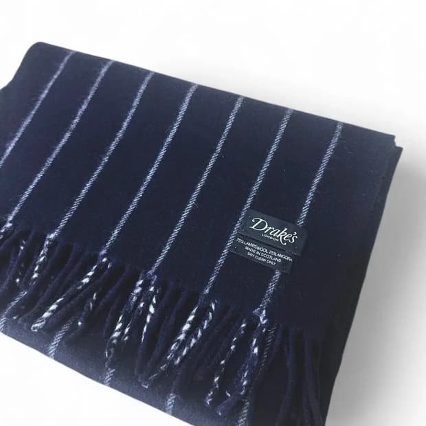 드레익스 앙고라 스트라이프 머플러