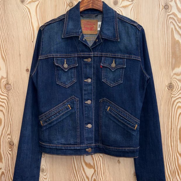 리바이스 데님 트러커 자켓 우먼