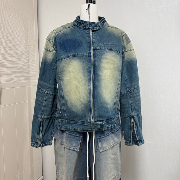 ETCE이티씨이데님 레이서 자켓M