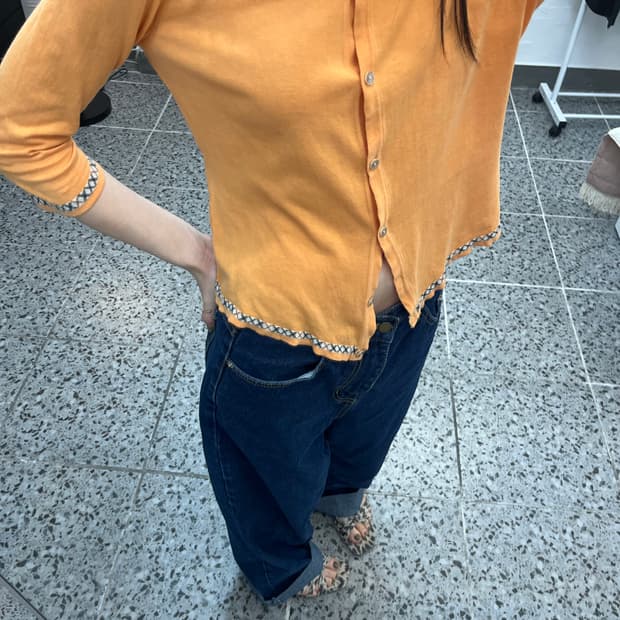 닥스 언발란스 가디건