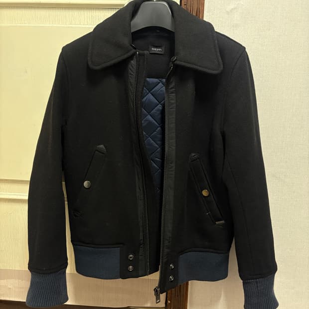 diesel 울 블루종 자켓 