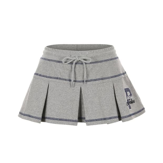 새상품 택o) 플리즈노팔로우 nancy stitch 플리츠 스커트