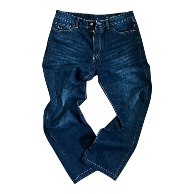 큐알) 아르마니 익스체인지 다크인디고 스트레이트 데님팬츠