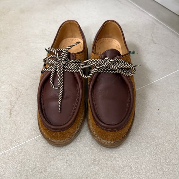 파라부트 미카엘 eu 41.5 엔지니어드 가먼츠 콜라보 위스키 색상 팝니