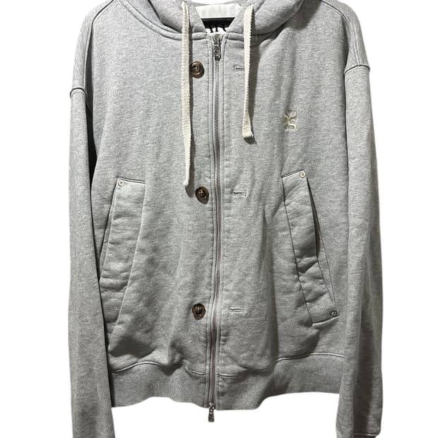 satur 세터 테오 코튼 올데이 후드 집업 그레이 xl