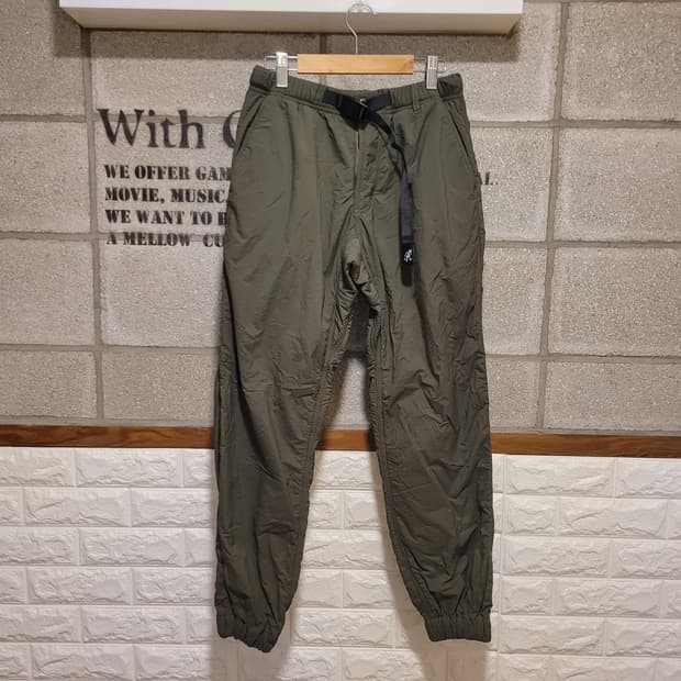 그라미치 카키 기모 팬츠 S