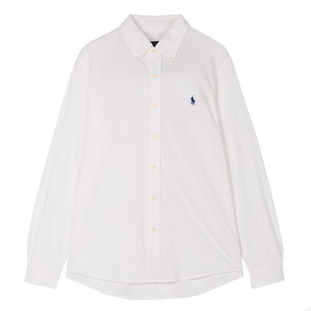 폴로 랄프 로렌 페더웨이트 메쉬 셔츠 화이트