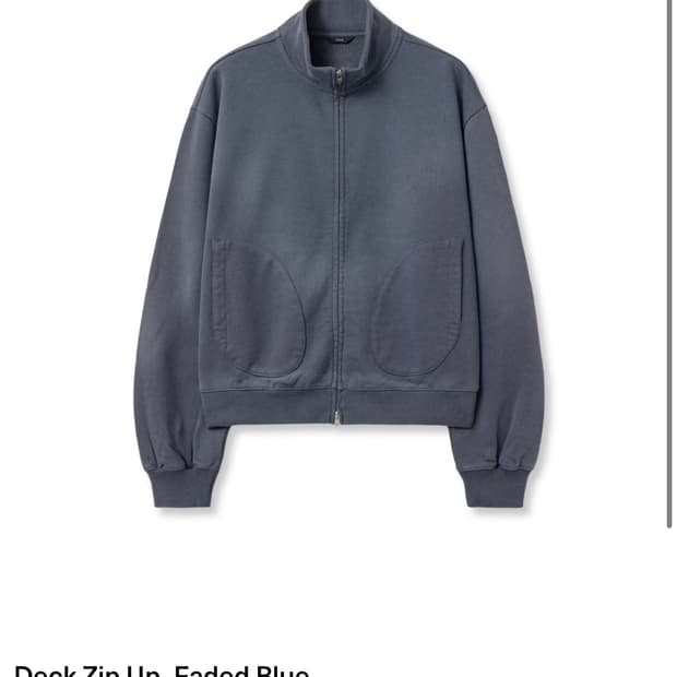 aiuel Deck Zip Up_Faded Blue 50