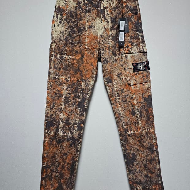 스톤아일랜드 페인트볼 카모 코튼 코듀라 팬츠 (새 상품)