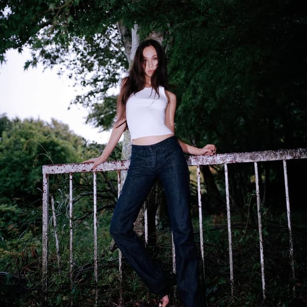 로우 데님 팬츠