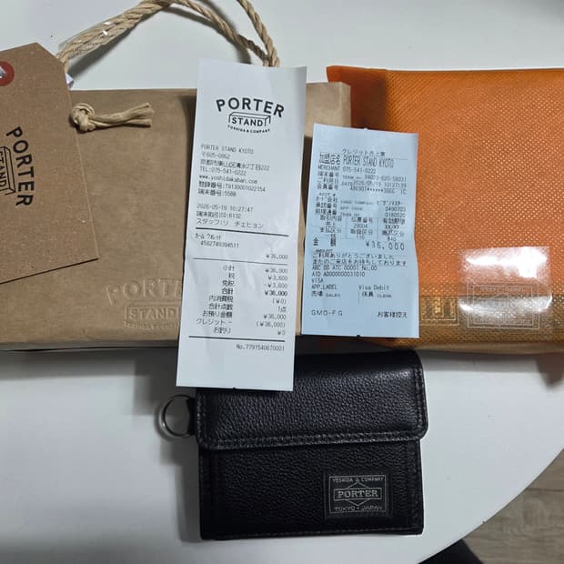 요시다 포터 지갑 yoshida Porter Calm Wallet Bla