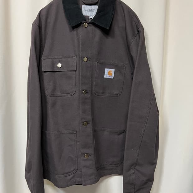 칼하트 WIP 미시건 초어 코트 자켓 토바코 L