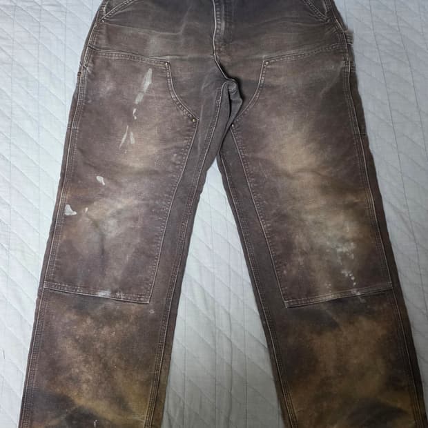 [35X32] 빈티지 칼하트 더블니 DKB 워크팬츠 크레이지 DK2