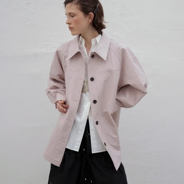 포에토 half coat (pale pink)