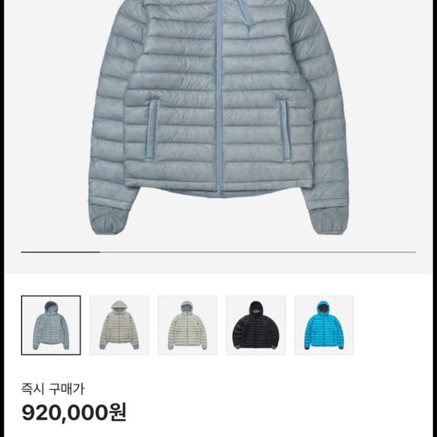 24fw 산산기어 서픽스푸퍼 스카이블루 패딩 2size