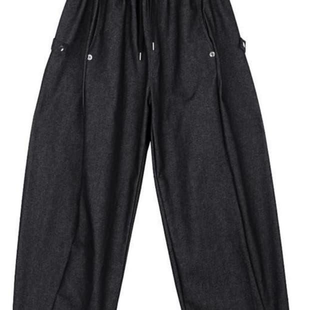 보세 스냅 벌룬팬츠