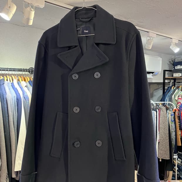 갭 울 혼방 피코트